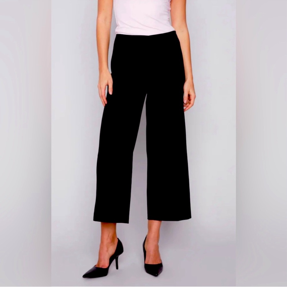 Stylish LOFT Wide Leg Crop Pants - Size 2